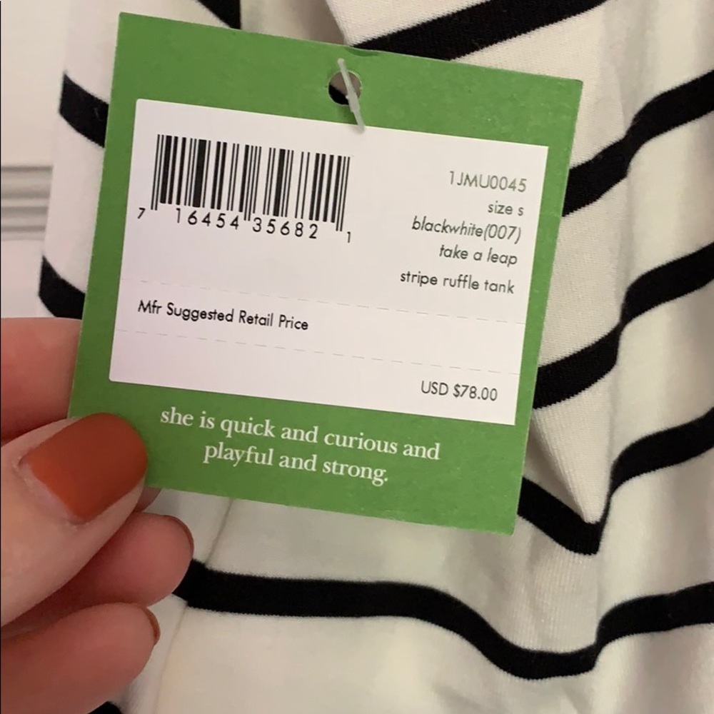 Kate Spade Take a Leap Ruffle Tank - Picture 3 of 4